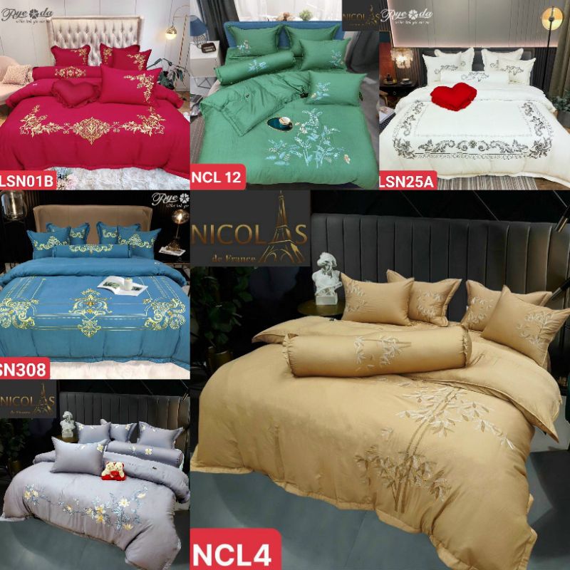 Bộ chăn ga lụa tơ tằm cao cấp