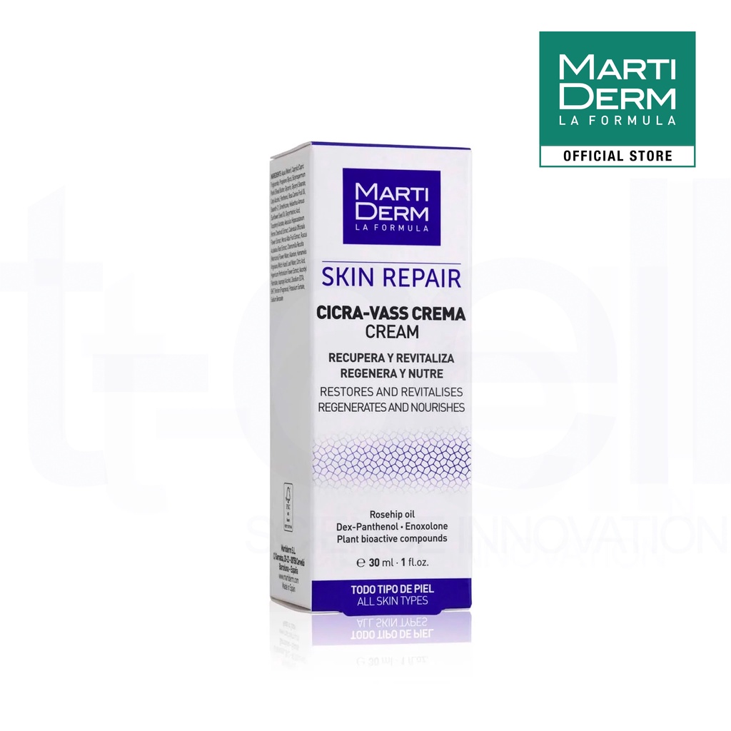 Combo 3 Mini Kem Dưỡng Tái Tạo & Phục Hồi Da Nhạy Cảm - MartiDerm Skin Repair Cicra Vass Cream (3 tuyp x 2ml)