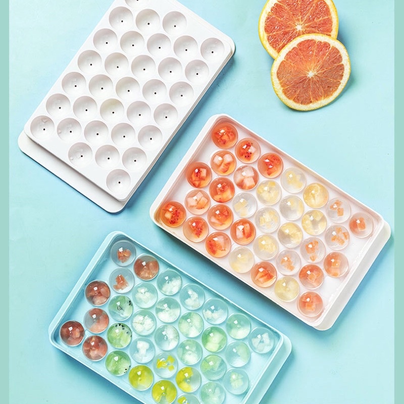 Khay Đá Bi 33 Viên Tròn - O7