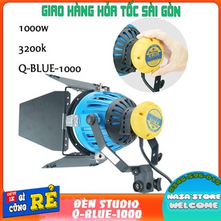 Đèn studio halogen ánh sáng VÀNG 1000W Q-BLUE chụp ảnh , quay phim studio , review đồ ăn