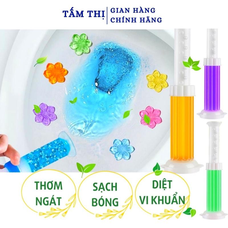 Gel Khử Mùi Bồn Cầu Tấm Thị Dạng Thạch Hình Bông Hoa Gel Thơm Khử Mùi Nhà Tắm Với 6 Hương Thơm Khử Mùi Diệt Khuẩn