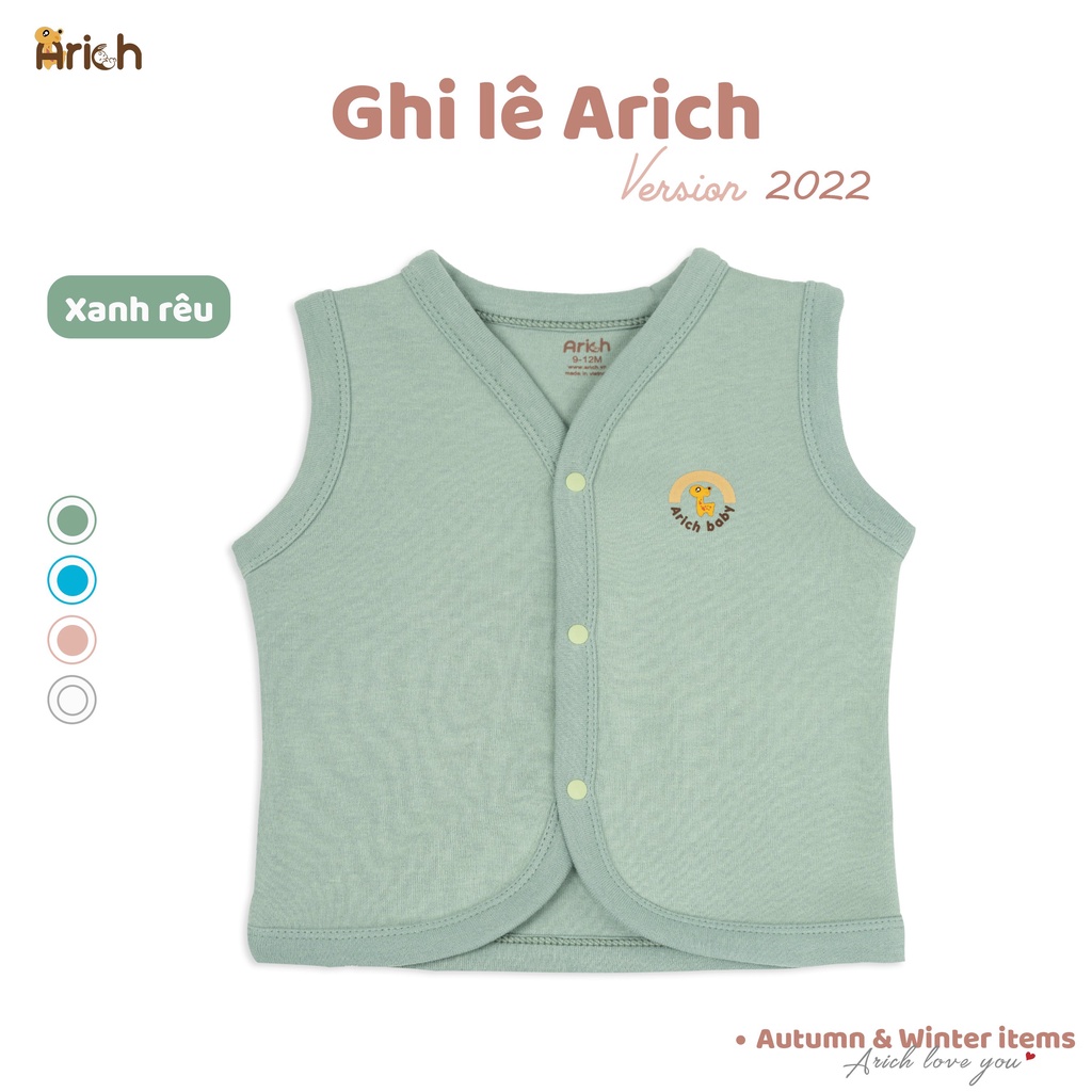 Áo Ghi lê Arich Mẫu Mới (size cho bé 6-9 tháng đến 4-5 tuổi)