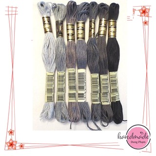 Giá 1k6/ tép🌿SET 7 TÉP CHỈ THÊU - MÀU NHƯ HÌNH - Chỉ thêu COTTON CXC / MS 12