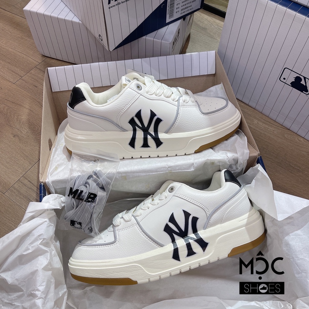 [CHÍNH HÃNG] Giày thể thao Sneaker MLB CHUNKY LINER màu Vintage Kem Đế Gum - Code: 3ASXCA12N - 50IVS