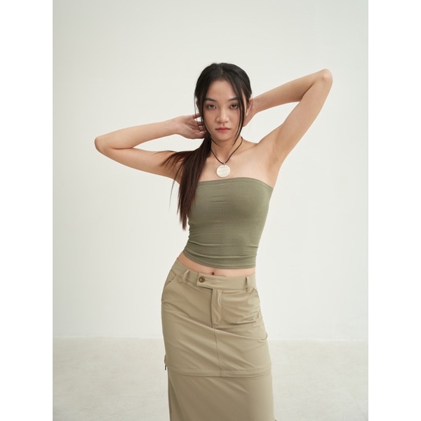 ZIP LONG SKIRT - Váy phối dây kéo dáng dài  - Whitelies Shop