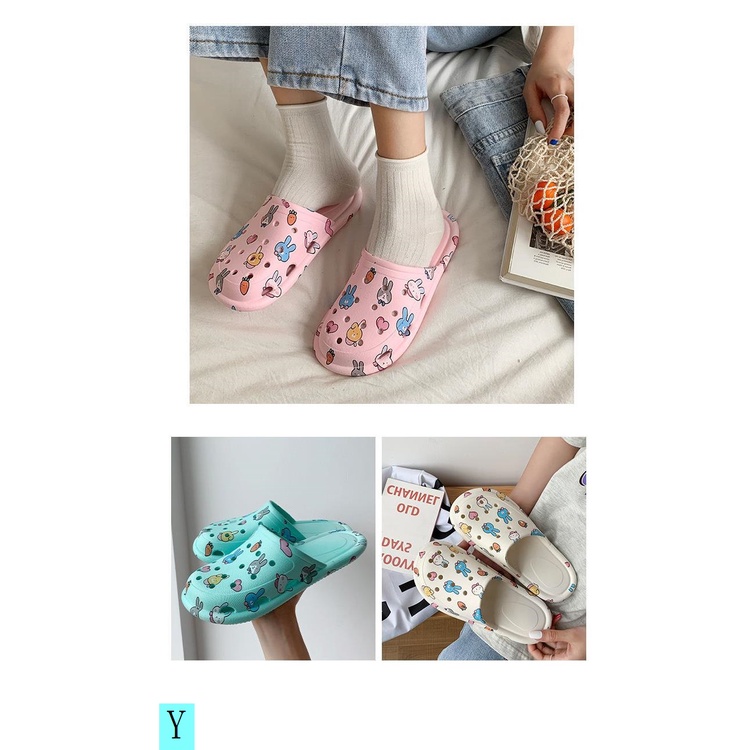 Dép Bít Mũi Đế Bằng Chống Trượt Thời Trang Xuân Hè 2021 Dễ Thương Cho Nữ