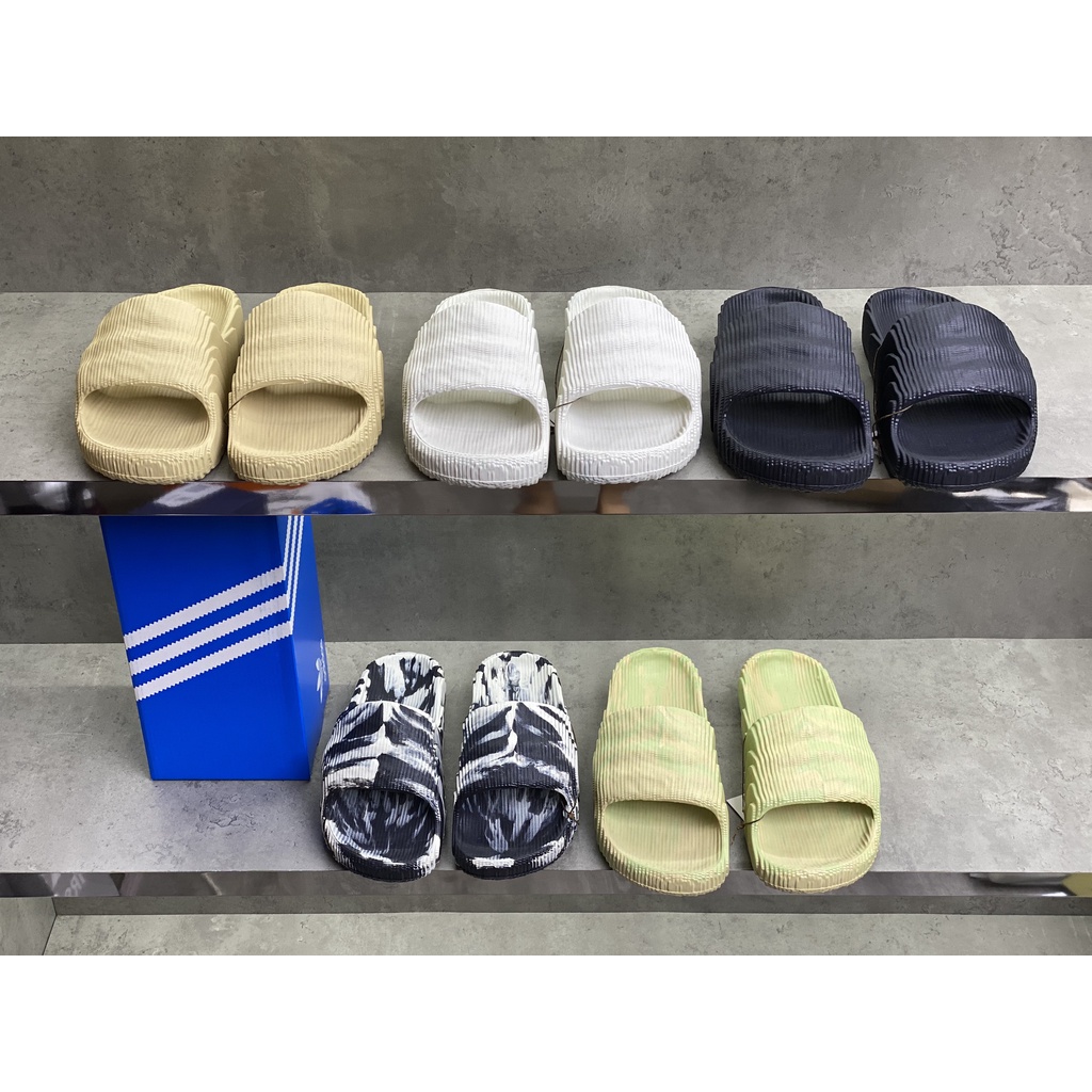 Dép lê quai ngang Adidas đế cao su đúc LA on web fullbox