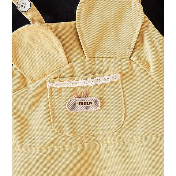 Váy bé gái mùa thu giả yếm thiết kế tai thỏ đáng yêu hàng quảng châu cao cấp