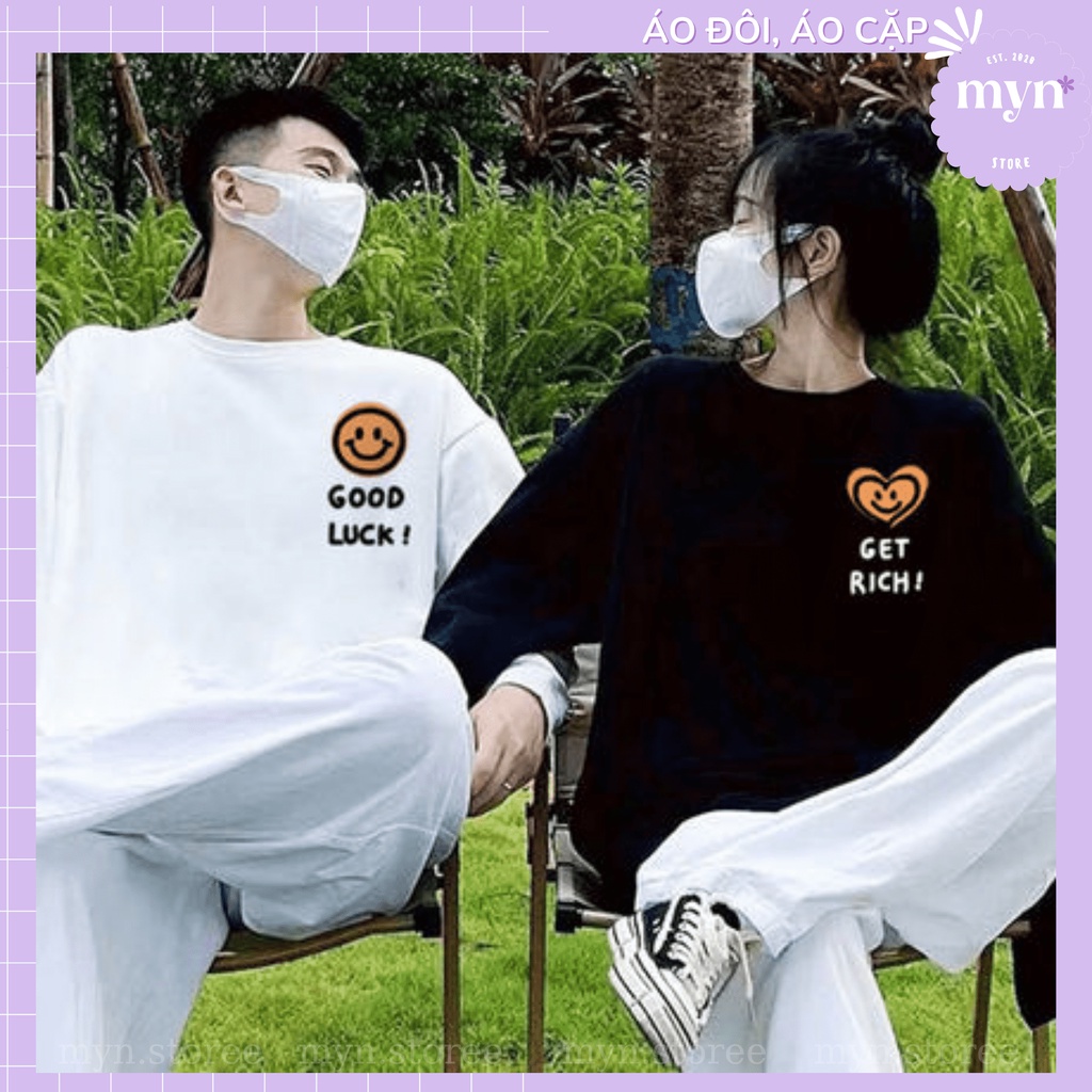 Áo Sweater Nỉ Cặp Đôi, Bạn Thân Hình Mặt Cười, Áo Sweater Nỉ Dày Dặn Nam Nữ Form Rộng Đủ Size