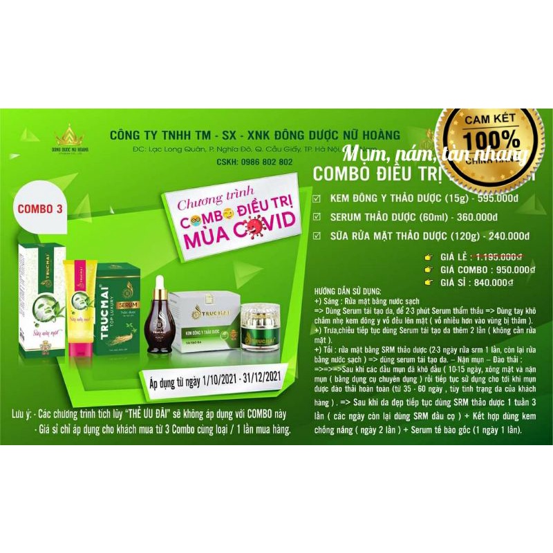 Sirum phục hồi tế bào gốc Trúc Mai