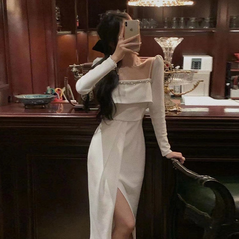 Đầm Ôm Eo Phong Cách Retro Pháp Hàng Mới 2022 Dành Cho Bạn Nữ