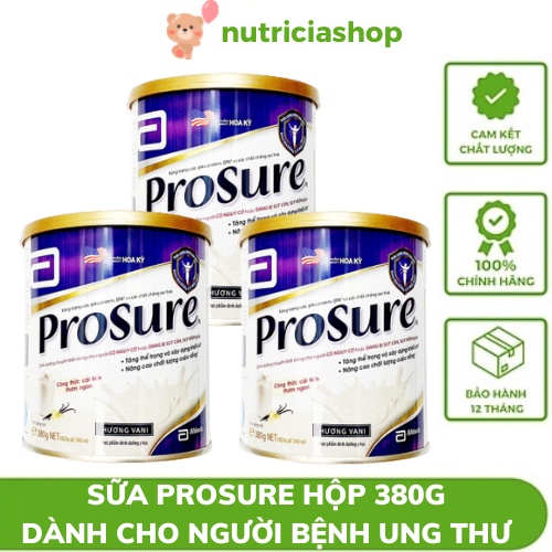 1 thùng ( 24 hộp) Sữa Prosure hỗ trợ dinh dưỡng  dành cho người bị ung thư hộp 380g