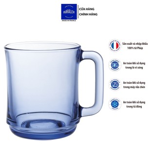Bộ 6 ly có quai D4018B Duralex - Lys Xanh Marine 310ml Thủy tinh cường lực cao cấp Pháp [Chính Hãng]