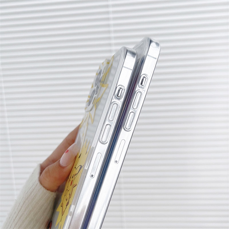 Ốp Điện Thoại Mềm Chống Sốc In Hình Pikachu Cho iPhone 14 13 12 11 Pro X Xs Max XR 7 8 Plus SE2 SE3 14 Plus