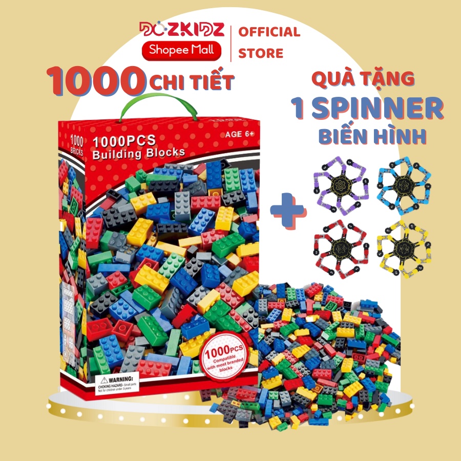 Đồ chơi trẻ em bộ xếp hình 1000 chi tiết, bộ lắp ráp phát triển tư duy cho bé từ 5 tuổi trở lên - DOZKIDZ