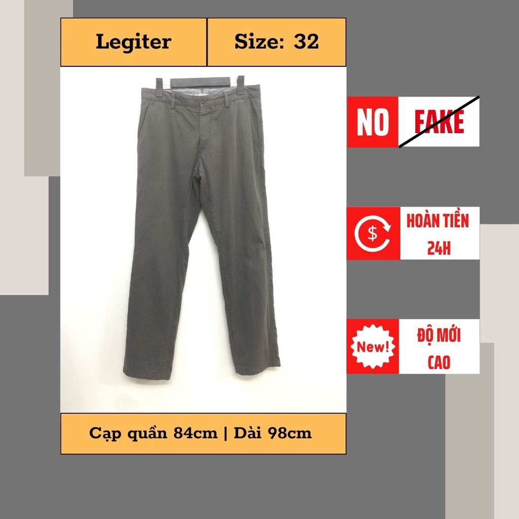 Quần kaki 2hand, chính hãng, còn như mới, thương hiệu Legiter secondhand