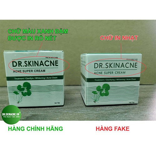 Kem dưỡng trắng da mặt ngừa thâm, liền sẹo DR.SKINACNE