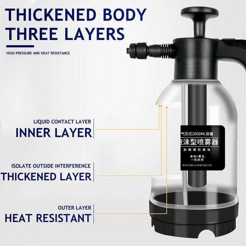 Bình Xịt Bọt Xà Phòng Rửa Xe Hơi Trong Suốt