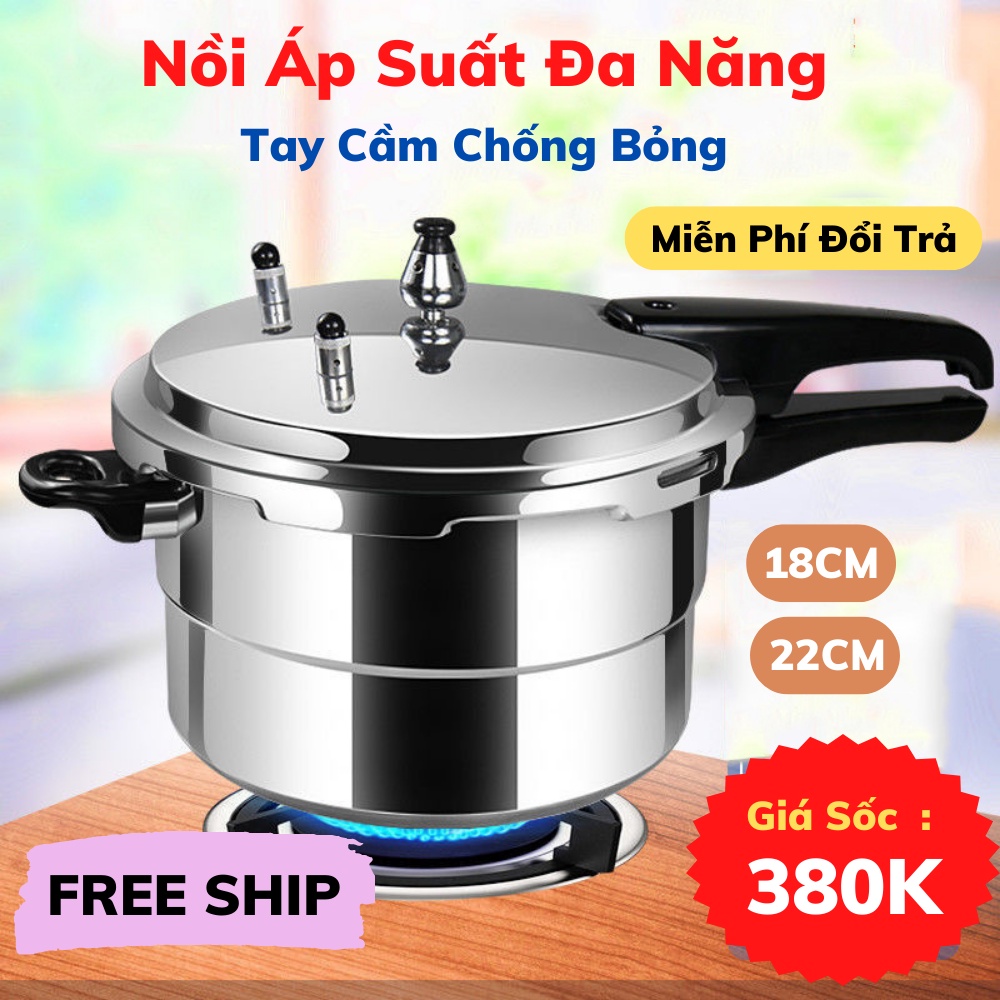 Nồi Áp Suất Nồi Áp Suất Bếp Từ Bếp Gas Cao Cấp Sừ Dụng Nấu Cháo Hầm Xương Đa Năng THANH XUÂN 98