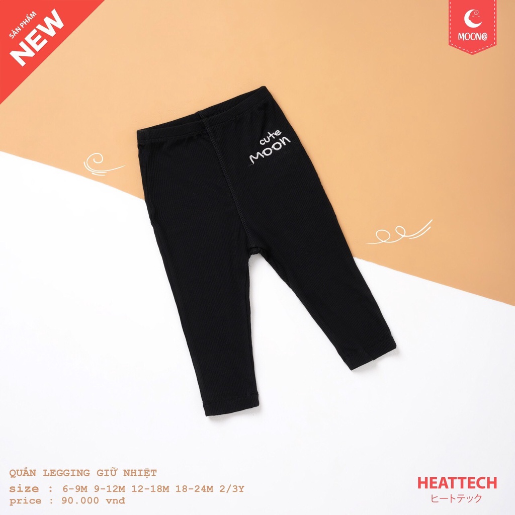 Quần legging cho bé gái MOON quần leging giữ nhiệt 5 màu, size 6 tháng đến 3 tuổi