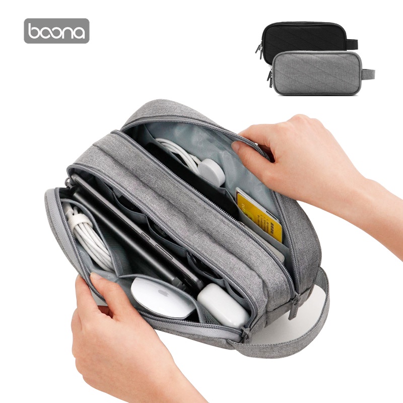 Baona Túi Đựng Ổ Cứng Cáp USB / Chuột Chống Thấm Nước Tiện Dụng Mang Theo Du Lịch