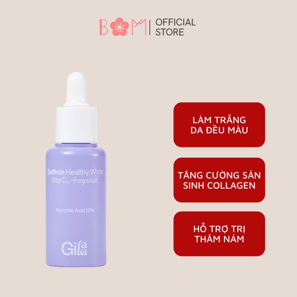 Tinh Chất Tươi Siêu Trắng Sáng GILAA SAFFRON TONE UP REPAIR SERUM 20ml