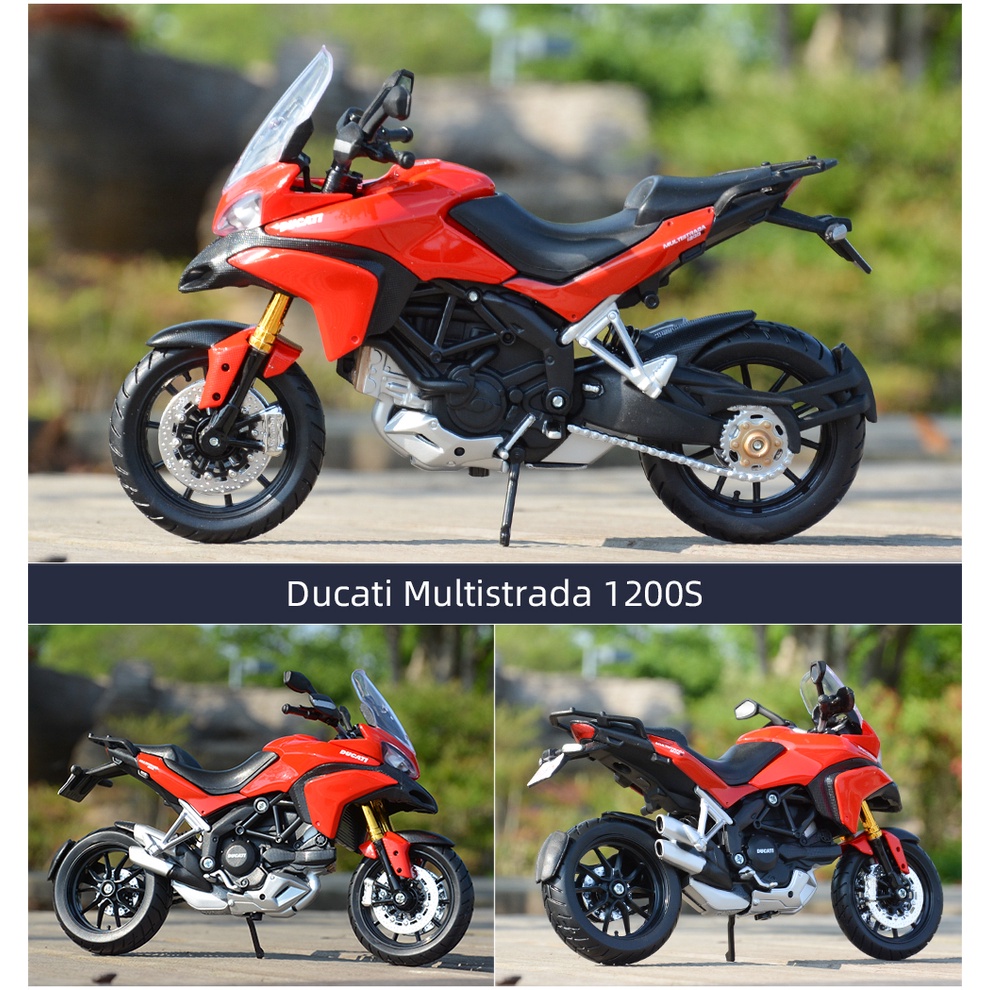 Mô Hình Xe Mô Tô Yamaha YZF-R1 Diavel Carbon 1199 Panigale R1200GS R nineT H2R Tỉ Lệ 1 / 12 Maisto