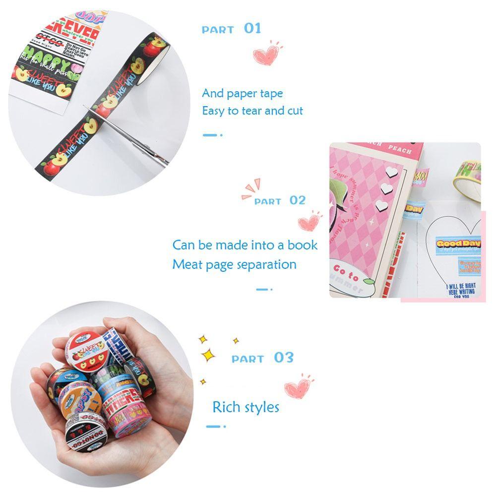 CHOOKEY Băng Keo Dán Trang Trí Họa Tiết Dễ Thương DIY