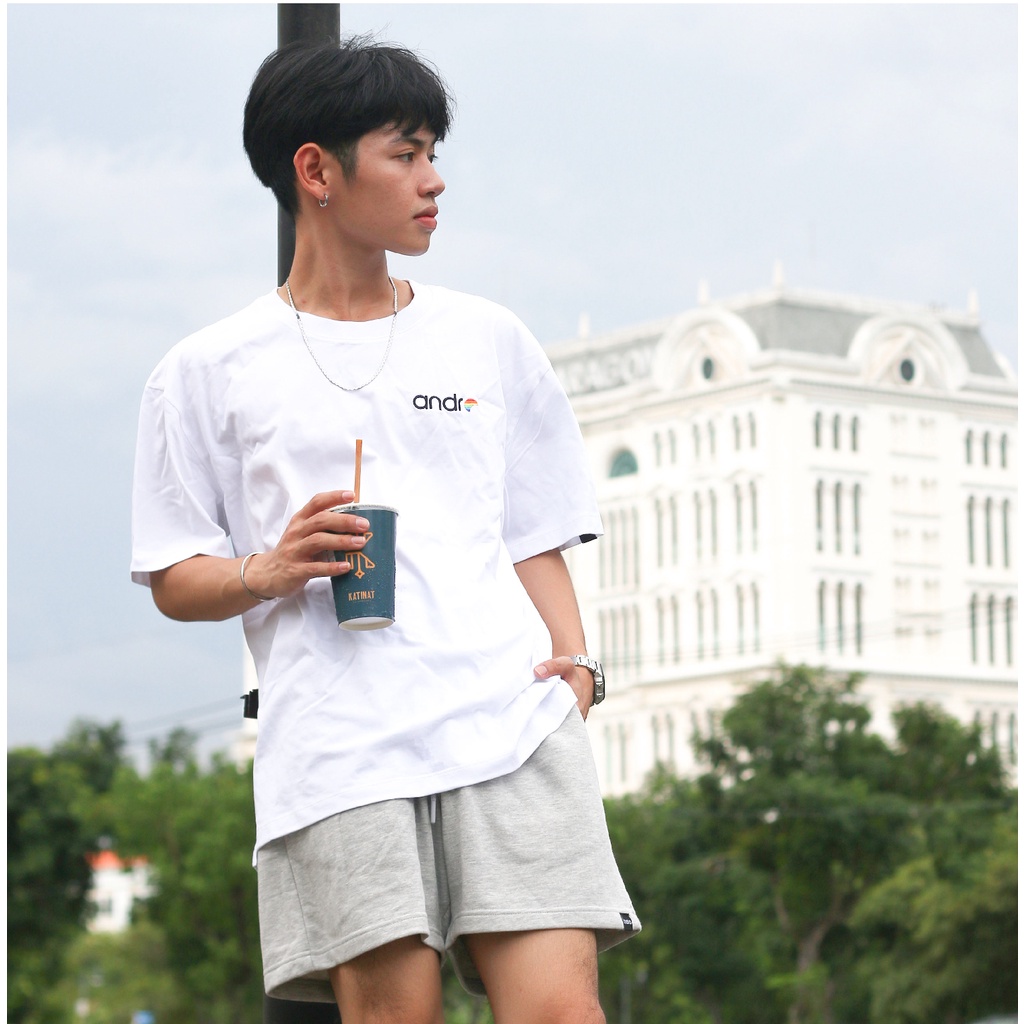 Áo thun Trơn Cotton Unisex Nam Nữ, Form rộng thoải mái