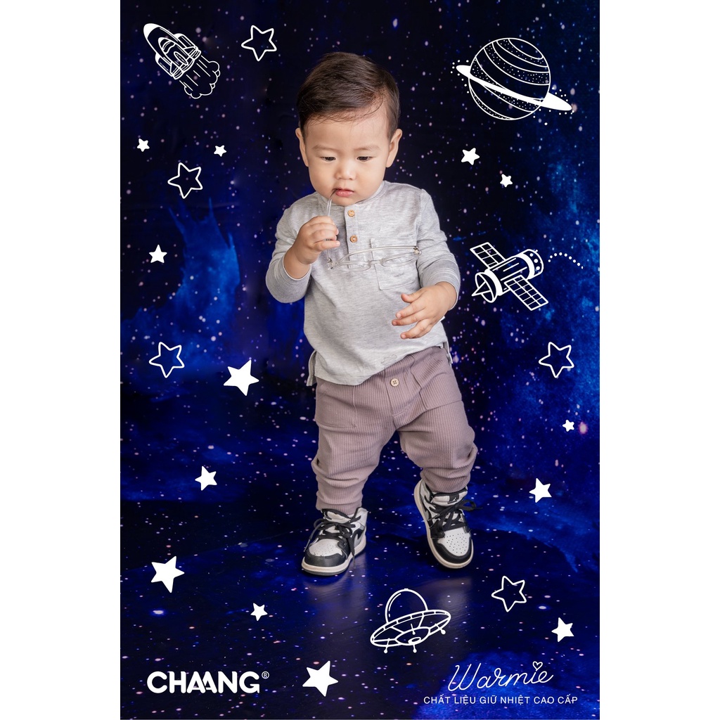Chaang quần dài nỉ waffle Chaang Cosmos cho bé trai AW22D13