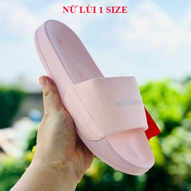 Dép unisex 𝐍𝐄𝐖 𝐁𝐀𝐋𝐄𝐍𝐂𝐄 ❤️FREESHIP + Hộp❤️dép NB new balence quai ngang thể thao nam nữ thêu nỗi newbalence, full-hồng