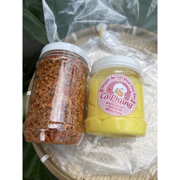 Bánh tráng phơi sương 500g + 200g hành phi ruốc + 300g bơ hủ