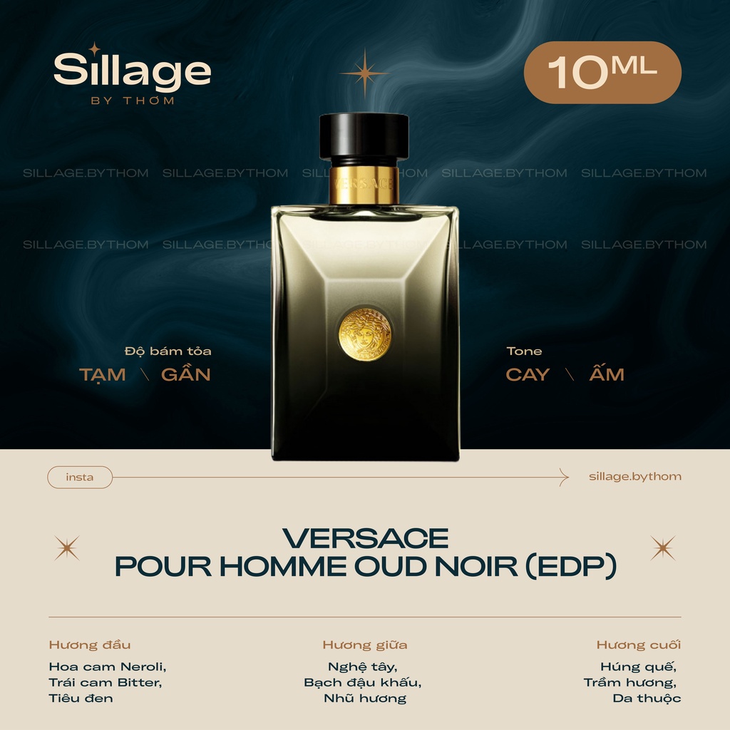 V  E  R  S  A  C  E  POUR HOMME OUD NOIR EDP | Mẫu thử nước hoa nam