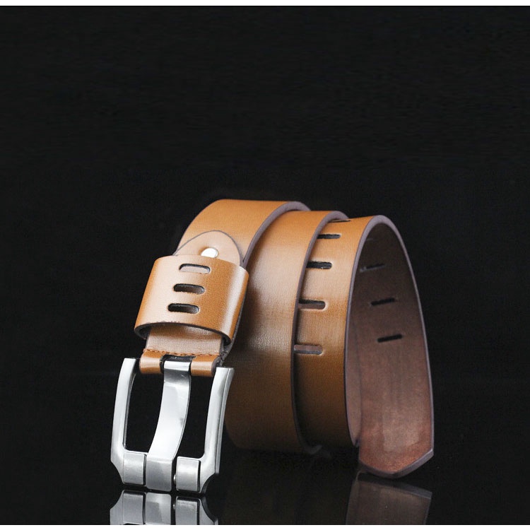 Thắt Lưng Nam Cao Cấp Dây Lưng Nam Mặt Khóa Kim Nguyên Khối K025 Phong Cách Thời Trang Hàn Quốc Lịch Lãm