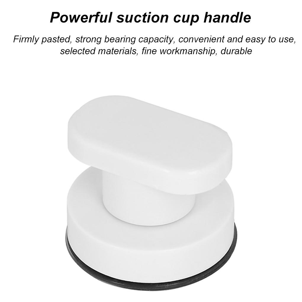Tay Nắm Cửa An Toàn Bằng Nhựa Màu Trắng Có Giác Hút Tiện Dụng Cho Nhà Bếp / Nhà Tắm