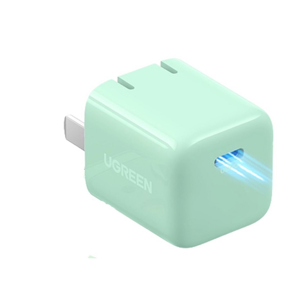 Ugreen 60898 20W Light Green qc4.0 pd3.0 USB type C Fast Charger US foldable plug CD249