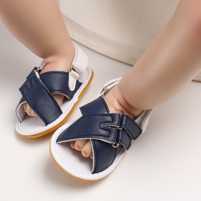 Giày Sandal Cotton Mềm 2 Phong Cách Thời Trang Mùa Hè 2022 Cho Bé Sơ Sinh 0-18 Tháng Tuổi