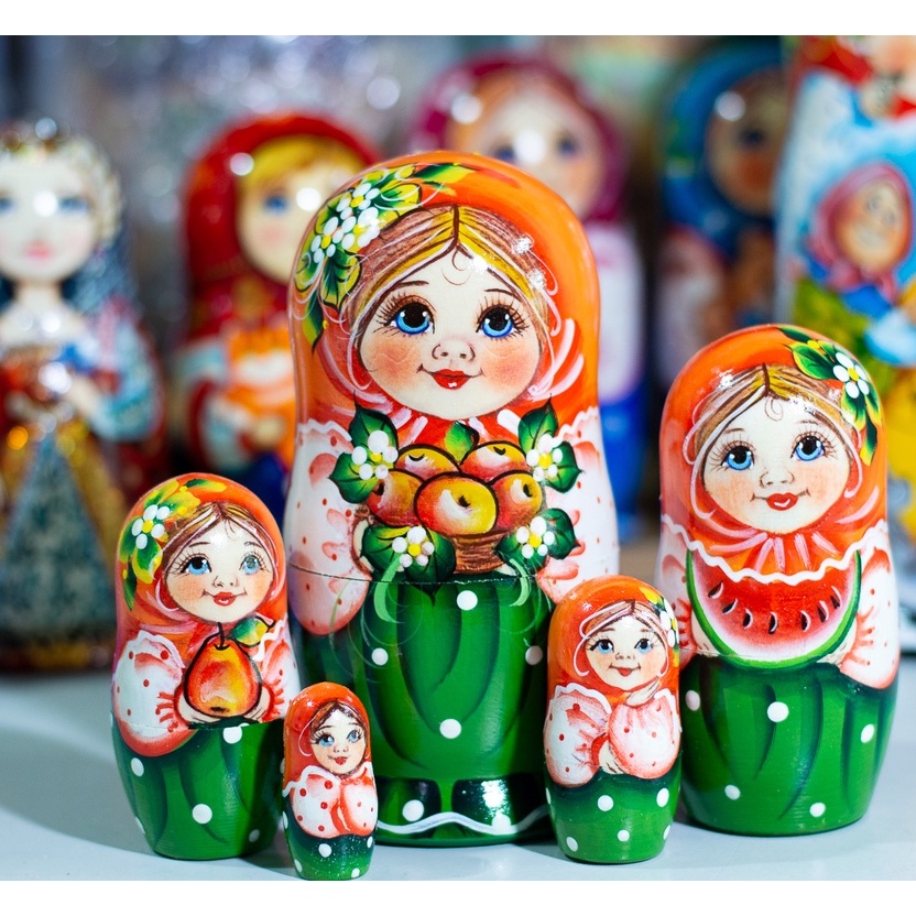 CÁC BỘ BÚP BÊ NGA MATRYOSHKA 3 LỚP, 5 LỚP QUÀ LƯU NIỆM NGA CỰC ĐẸP VÀ ĐỘC ĐÁO