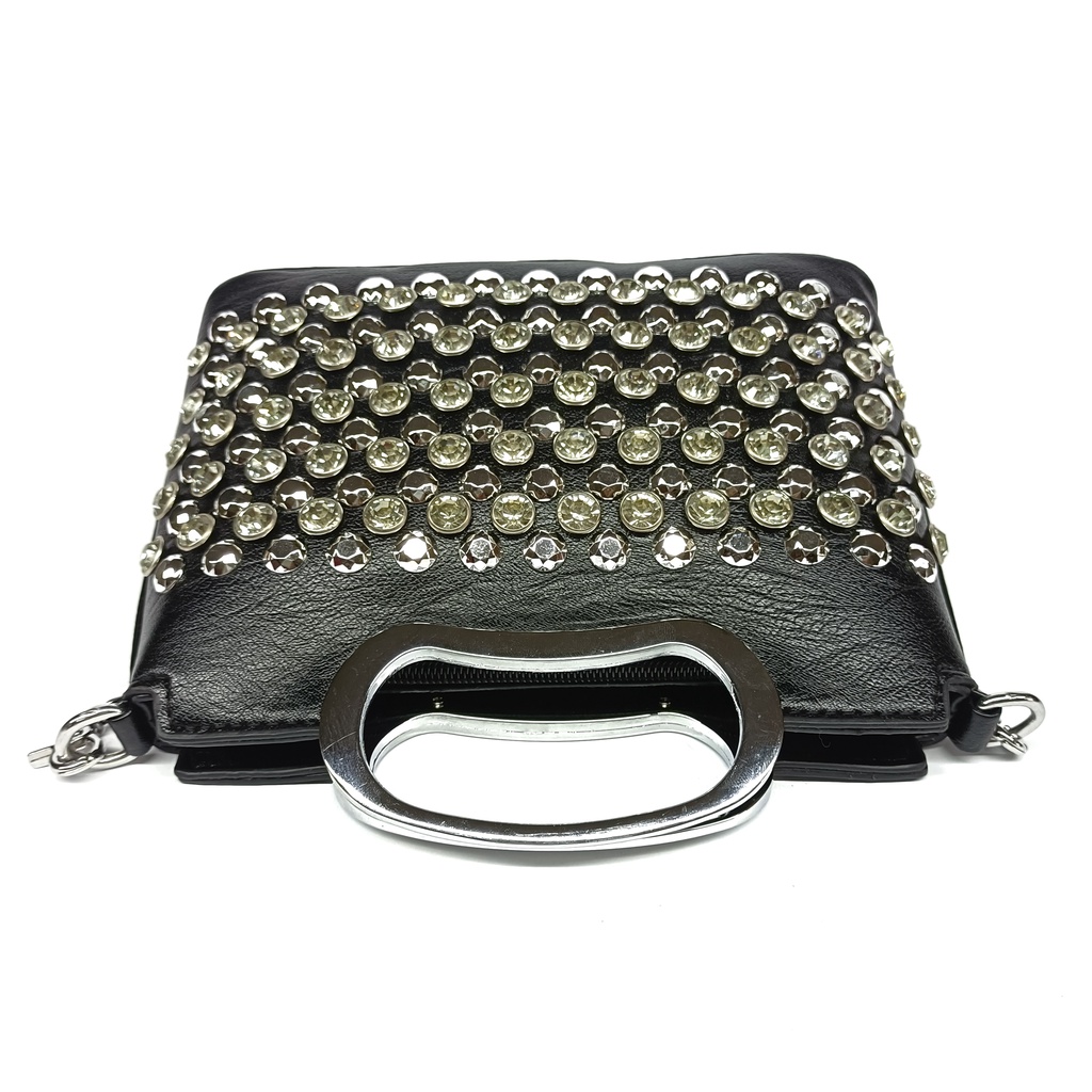 Túi xách nữ Quảng Châu đính đá tán đinh sang chảnh, đeo vai đeo chéo phòng cách trẻ trung