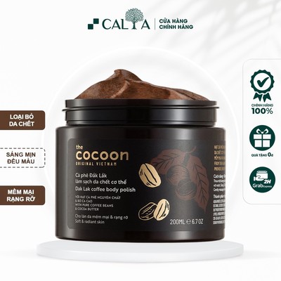 Tẩy Tế Bào Chết Body Cocoon Cà Phê Đắk Lắk Mịn Da - Cocoon Dak Lak Coffee Body Polish 200ml