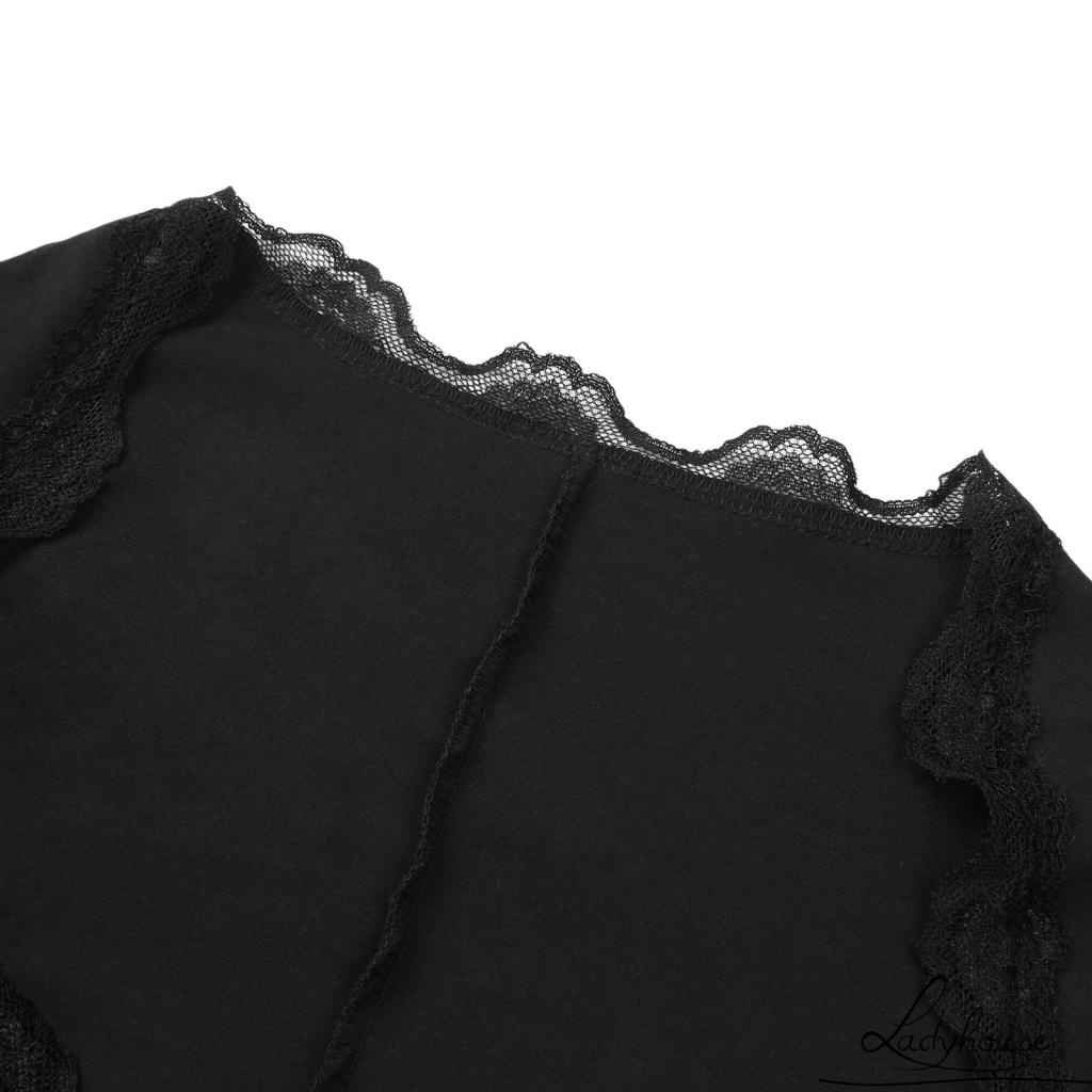 Áo Croptop Tay Dài Cổ Chữ V Màu Sắc Thời Trang Cho Nữ