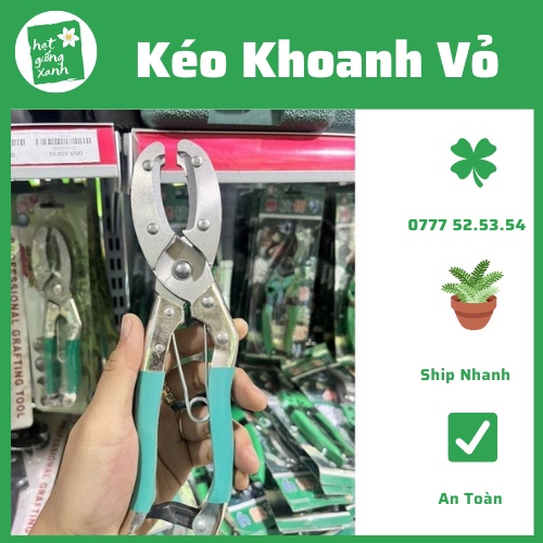 Kéo khoanh vỏ chiết cành cây lưỡi thép