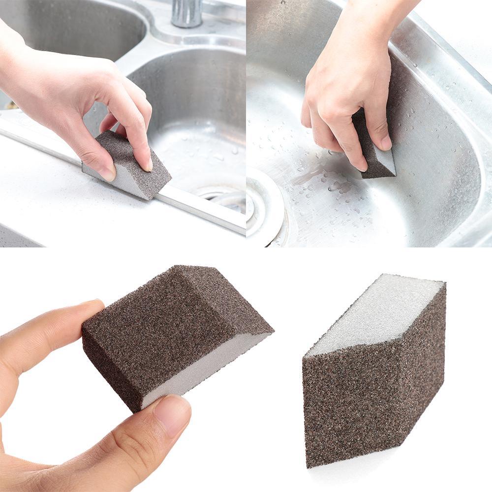 1 Miếng Bọt Biển Rửa Chén Loại Bỏ Rỉ Sét Tiện Dụng