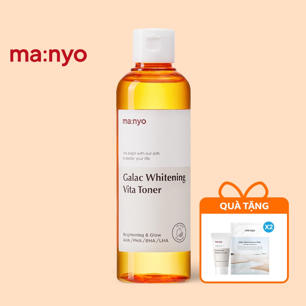 MANYO FACTORY Nước cân bằng dưỡng trắng da Galac Whitening Vita Toner 210ml