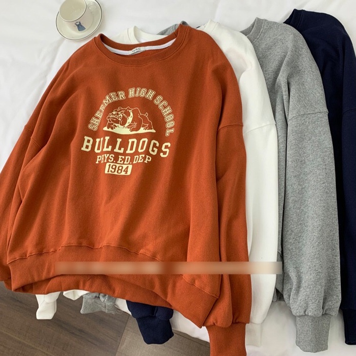 SUXI Áo Thun Nữ Dài Tay Cổ Tròn Thiết Kế Mới Đơn Giản Thời Trang Mùa Thu Theo Phong Cách Hàn Quốc