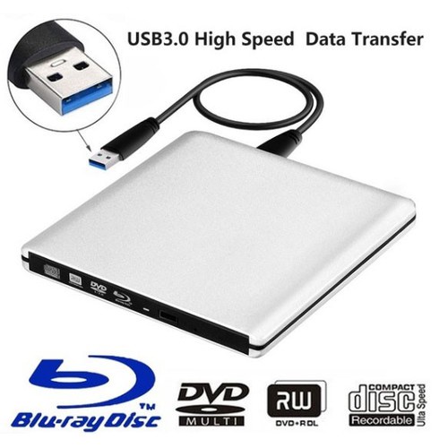 Ổ đĩa quang CD/DVD-RW cắm ngoài USB 3.0, Type-C cho Macbook, Laptop,Máy tính cây để bàn