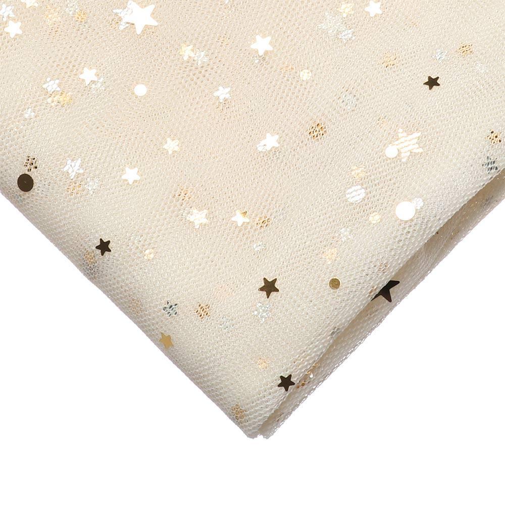 Vải Lưới Lấp Lánh 13 Màu Kích Thước 50cm * 150cm Dùng Làm Đầm Cưới Cho Búp Bê