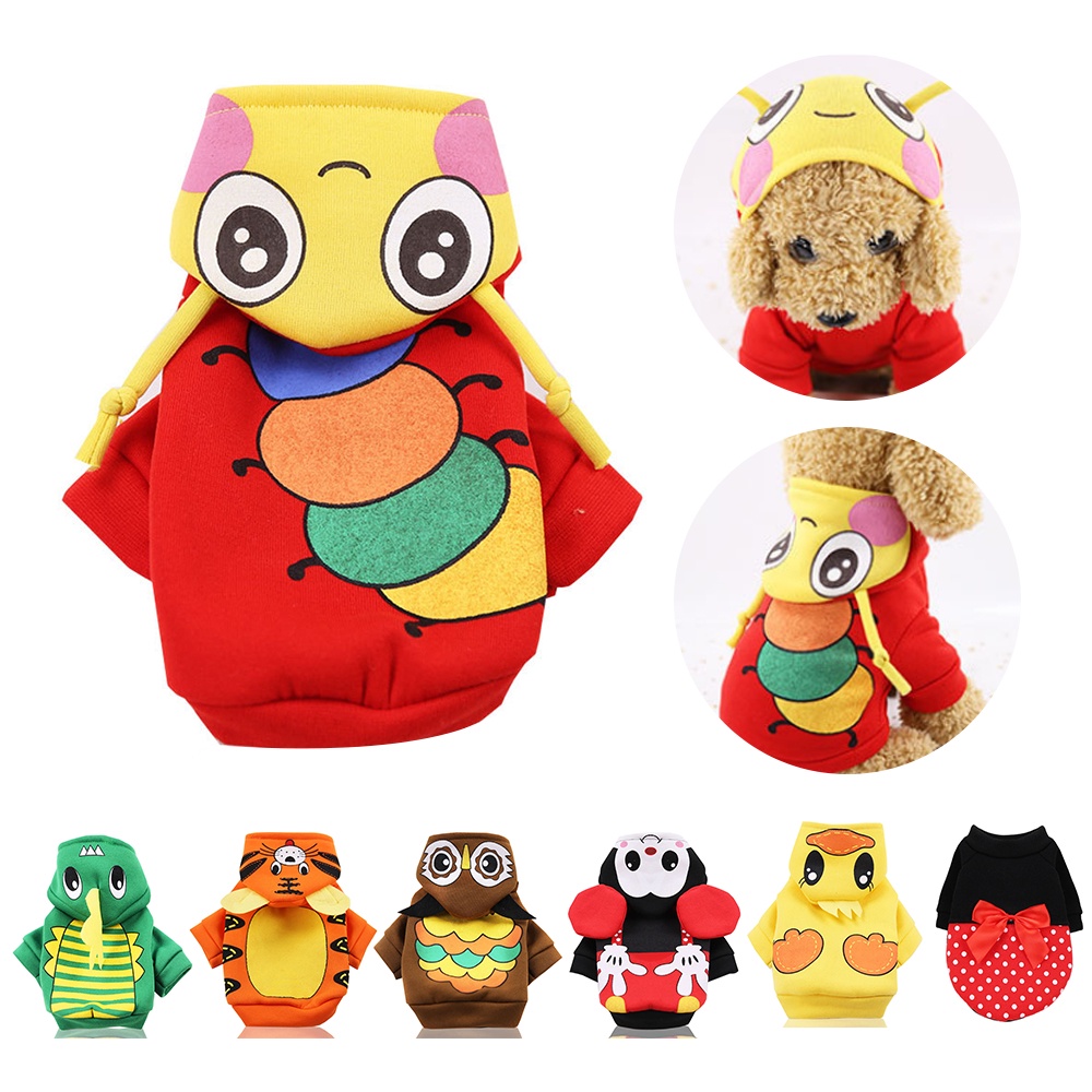 Áo Hoodie Mềm Mại Ngọt Ngào Cho Cún Cưng Chó Mèo shih tzu yorkshire