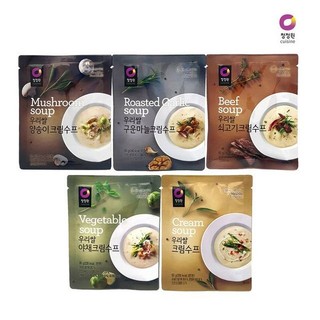 Súp nấm/ súp rau/ súp thịt bò ăn liền - gói 60gram - Daesang - nhập khẩu Hàn Quốc