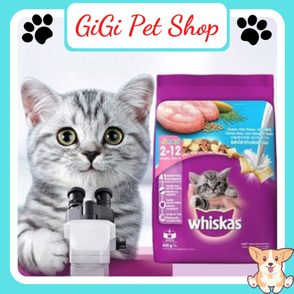Thức ăn hạt 1.1kg cho mèo con Whiskas thú cưng nhỏ bổ sung dinh dưỡng - GiGi Pet Shop